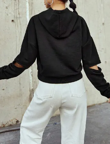Hanorac SHEIN, negru Negru