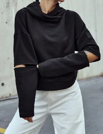 Hanorac SHEIN, negru Negru