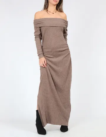 Rochie lunga SHEIN, maro Maro