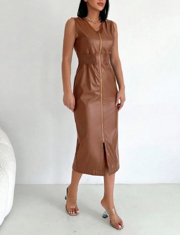 Rochie medie SHEIN, maro