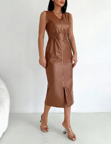 Rochie medie SHEIN, maro Maro