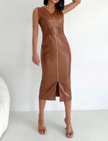 Rochie medie SHEIN, maro
