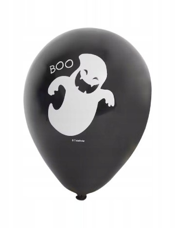 Set baloane Halloween 12 buc, negru