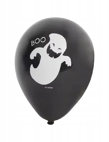 Set baloane Halloween 12 buc, negru Negru