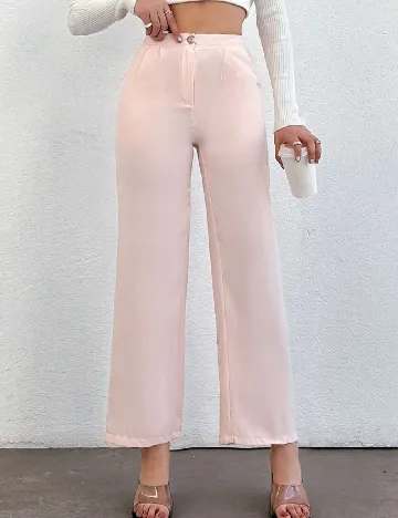 Pantaloni SHEIN, roz pal Roz