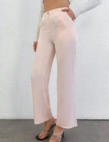 Pantaloni SHEIN, roz pal Roz