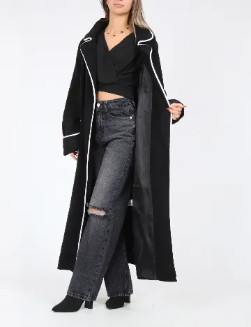 Palton SHEIN, negru Negru