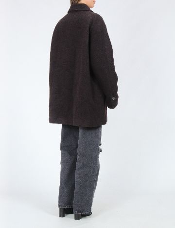 Palton Only, maro/negru