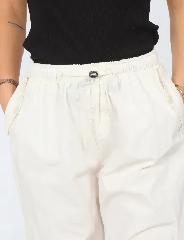 Pantaloni Cavallone, alb Alb
