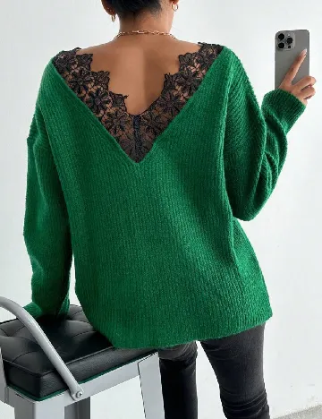 Pulover SHEIN, verde Verde