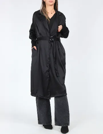 Trench SHEIN, negru Negru