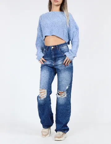 Top SHEIN, albastru Albastru