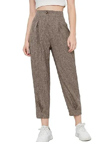 Pantaloni SHEIN, maro Maro