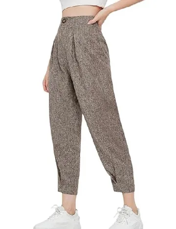 Pantaloni SHEIN, maro Maro