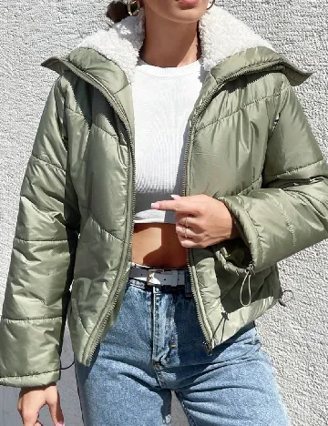 Geaca SHEIN, verde Verde