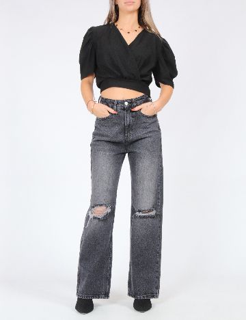 Top SHEIN, negru