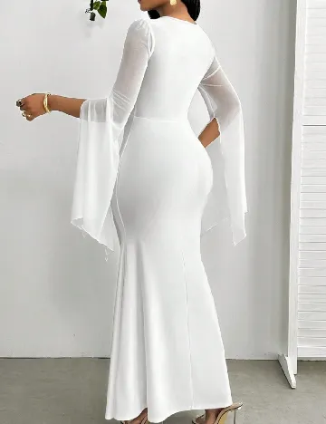 Rochie lunga SHEIN, alb Alb