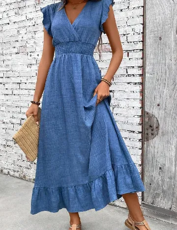 Rochie lunga SHEIN, albastru Albastru
