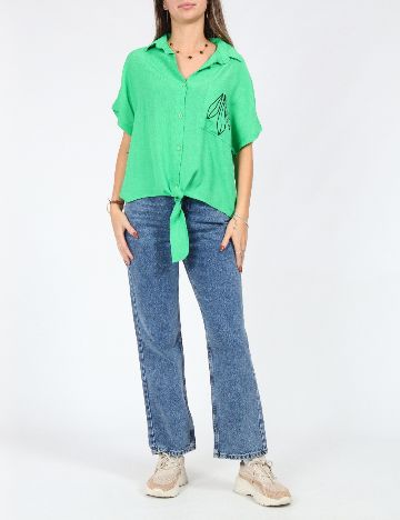 Camasa SHEIN, verde