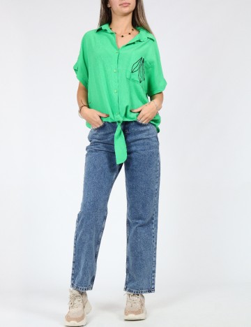 Camasa SHEIN, verde