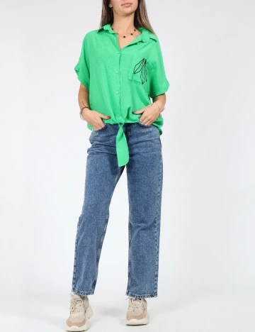 Camasa SHEIN, verde Verde