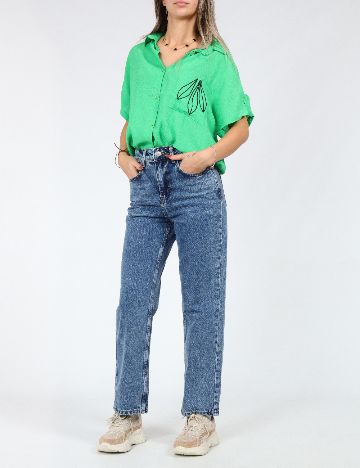 Camasa SHEIN, verde