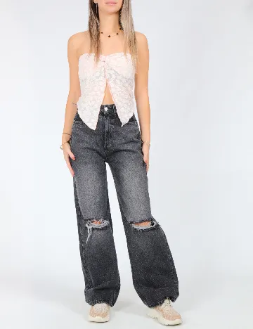 Top SHEIN, roz pudra Roz