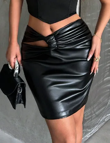 Fusta SHEIN, negru Negru