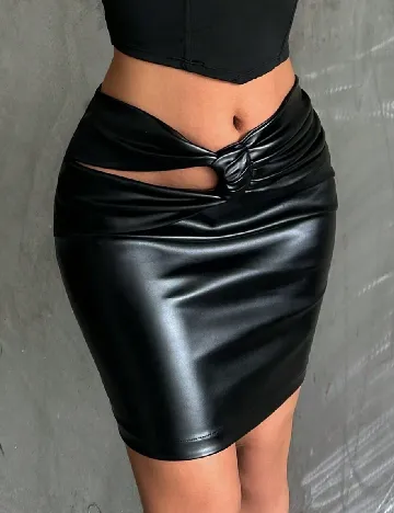 Fusta SHEIN, negru Negru