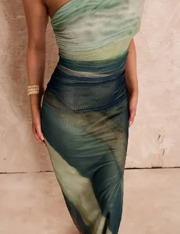 Rochie lunga SHEIN, verde Verde