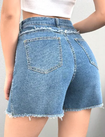 Pantaloni scurti SHEIN, albastru Albastru