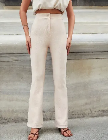 Pantaloni SHEIN, crem Crem