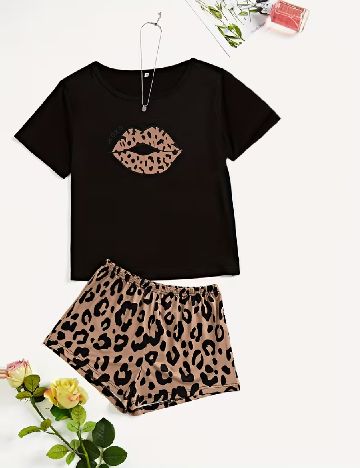 Pijama SHEIN, negru