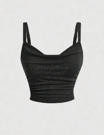 Top SHEIN, negru Negru