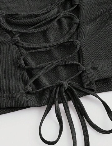 Top SHEIN, negru
