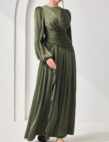 Rochie lunga SHEIN CURVE, verde