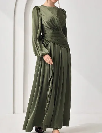 Rochie lunga SHEIN CURVE, verde Verde