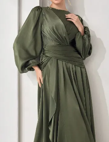 Rochie lunga SHEIN CURVE, verde Verde