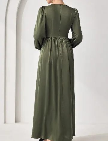Rochie lunga SHEIN CURVE, verde Verde
