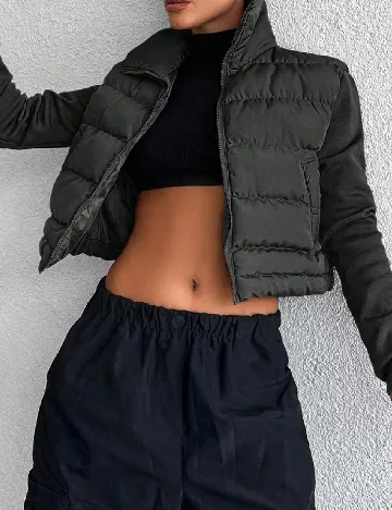Geaca SHEIN, negru Negru