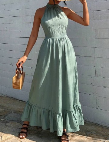 Rochie lunga SHEIN, verde