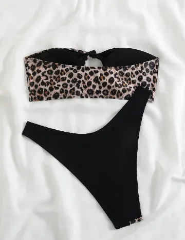 Costum de baie SHEIN, negru Negru