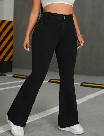 Blugi SHEIN CURVE, negru Negru