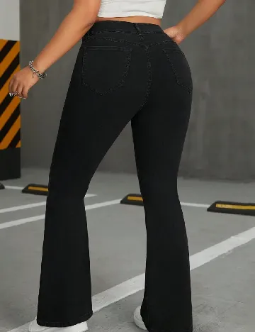 Blugi SHEIN CURVE, negru Negru