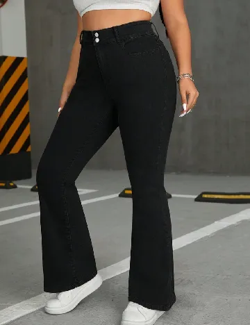 Blugi SHEIN CURVE, negru Negru