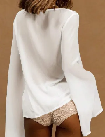 Bluza de plaja Musera, alb Alb