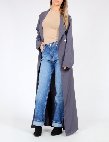 Trench SHEIN, gri