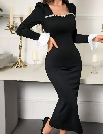 Rochie medie SHEIN, negru Negru