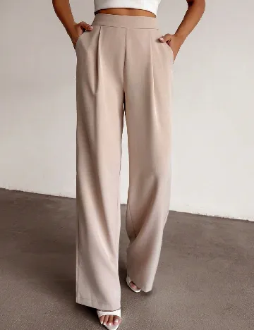 Pantaloni SHEIN, crem Crem