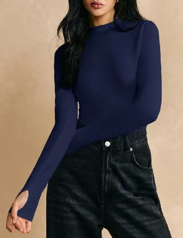 Bluza SHEIN, bleumarin Albastru